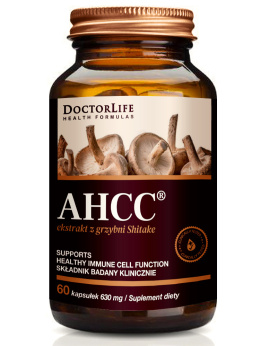 AHCC Ekstrakt z grzybni Shitake | 60 kapsuł ek | Doctor Life