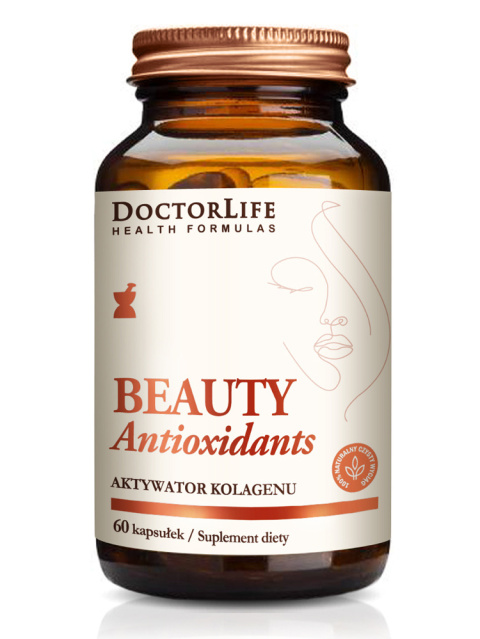 Beauty Antioxidants Antyoksydanty Młodości, Aktywator Kolagenu | 60 kapsułek | Doctor Life