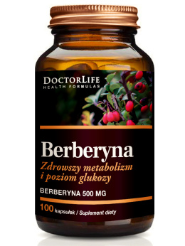 Berberyna Zdrowszy metabolizm i poziom glukozy | 100 kapsułek | Doctor Life