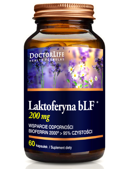 Laktoferyna bLF BIOFERRIN 2000 min. 95% czystości 200mg | 60 kapsułek | Doctor Life