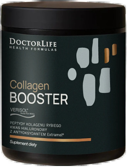 Collagen Booster Peptydy Kolagenu Rybiego + Kwas Hialuronowy | 30 porcji, 165g | Doctor Life