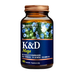 K&D3 Mega W oleju z czarnuszki | 60 kapsułek | Doctor Life