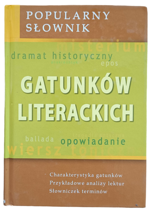 Popularny słownik gatunków literackich (antykwariat)