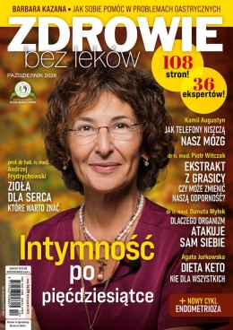 Okładka magazynu "Zdrowie bez leków" wydanie Październik 2026.